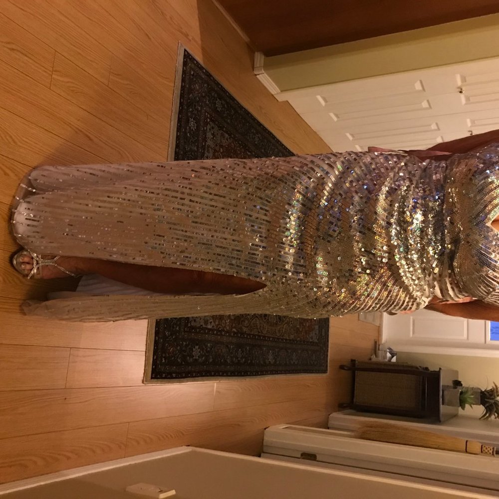 Sequinned gown - Picture 4 of 5